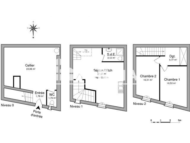 Maison 3 pièces (76.42 m²) à louer - Manduel (30129)