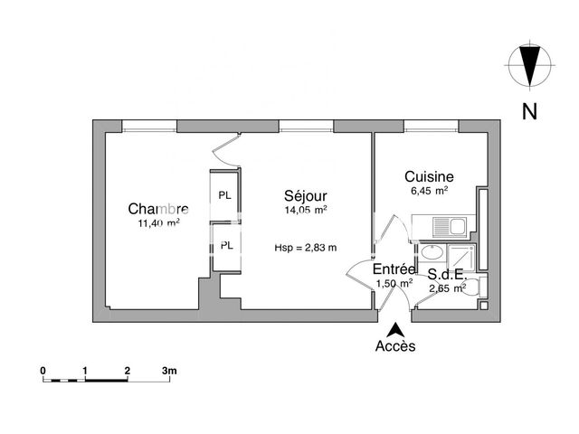Appartement 2 pièces (36.05 m²) à louer - Le Havre (76600)
