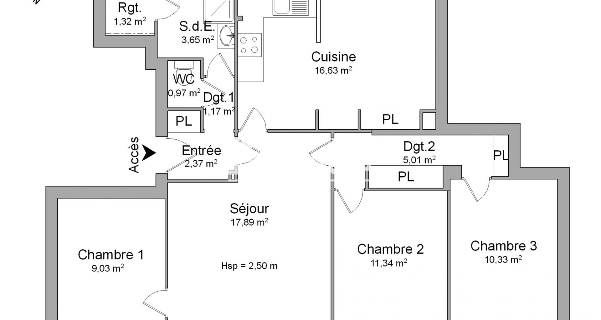 Appartement 4 pièces (79.71 m²) à louer - Bourg-la-reine (92340)