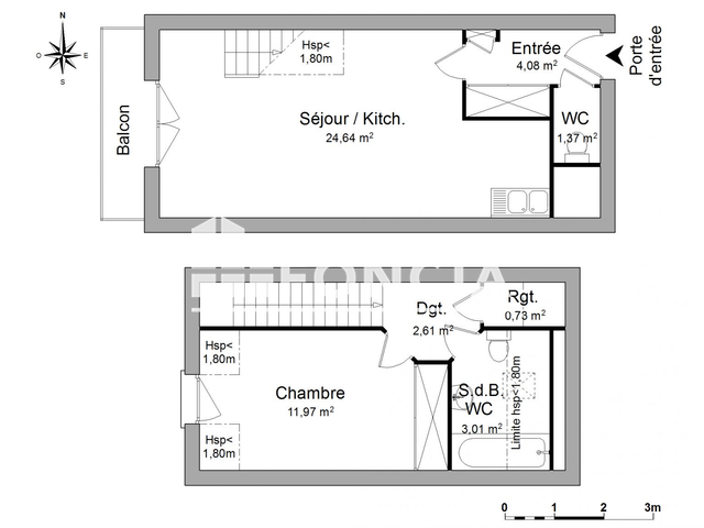 Appartement 2 pièces (48.41 m²) à louer - Orgeres (35230)