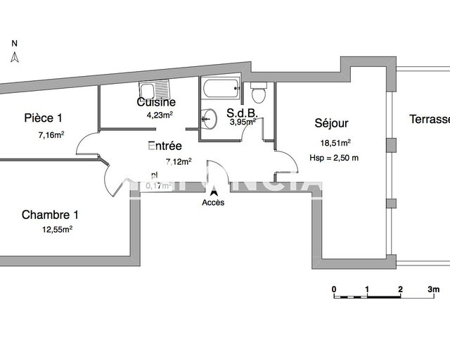 Appartement 3 pièces (53.69 m²) à louer - Saint Brieuc (22000)