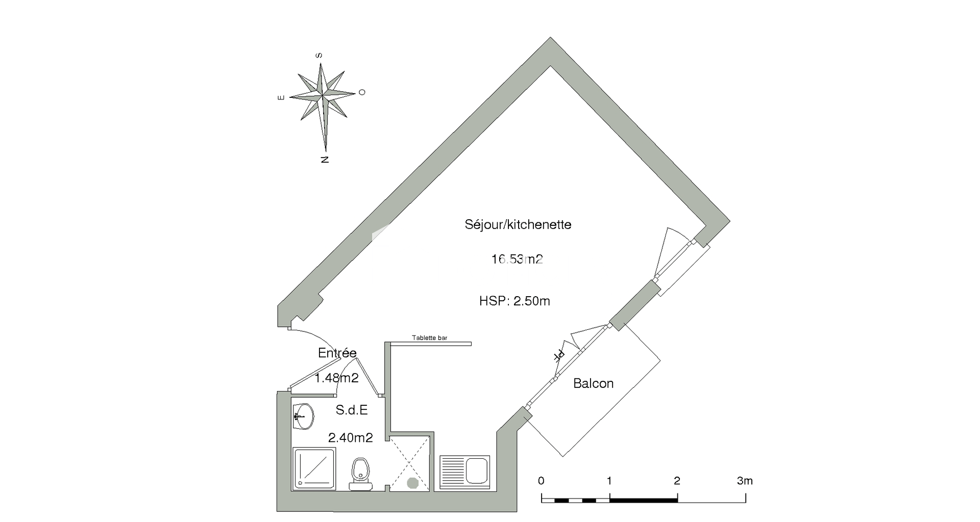 Studio (20.41 m²) à louer - Thiais (94320)