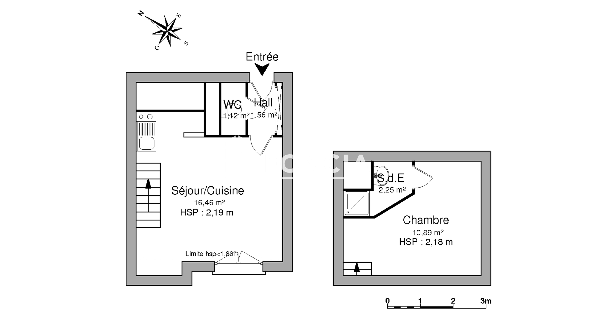 Appartement 2 pièces (32.28 m²) à louer - ÉPron (14610)