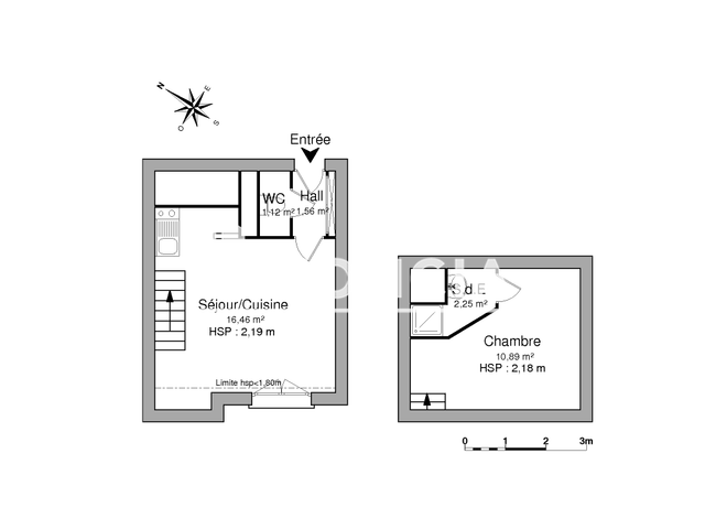 Appartement 2 pièces (32.28 m²) à louer - Epron (14610)