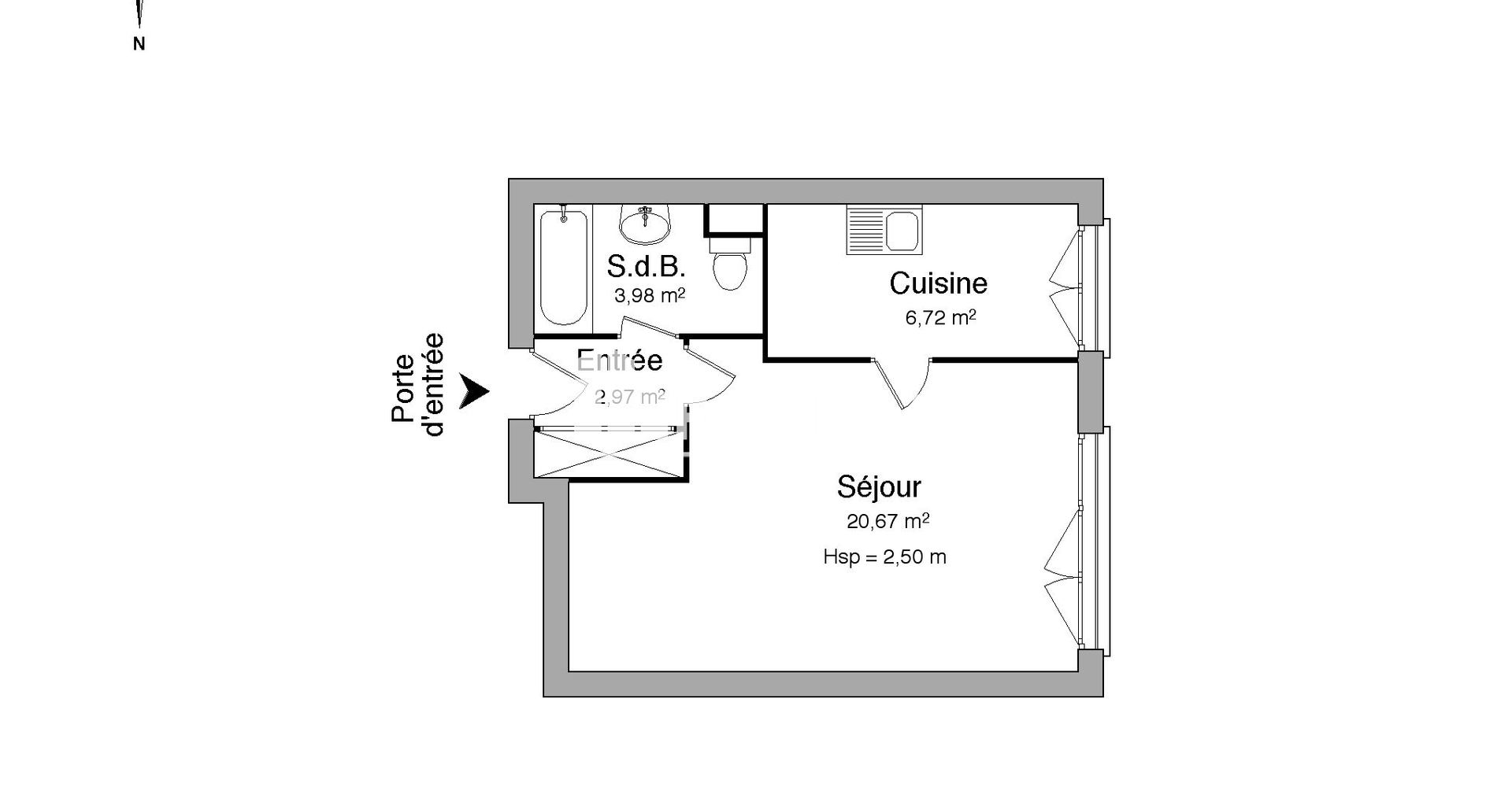 Studio (34.34 m²) à louer - Les Ulis (91940)