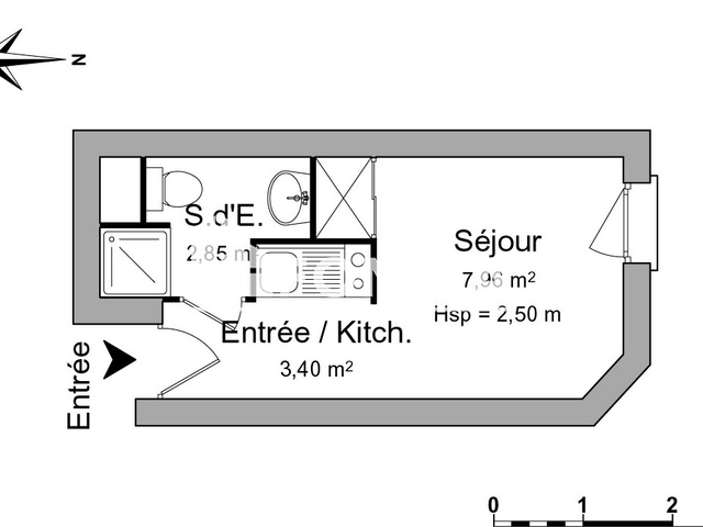 Studio (14.21 m²) à louer - Le Havre (76600)