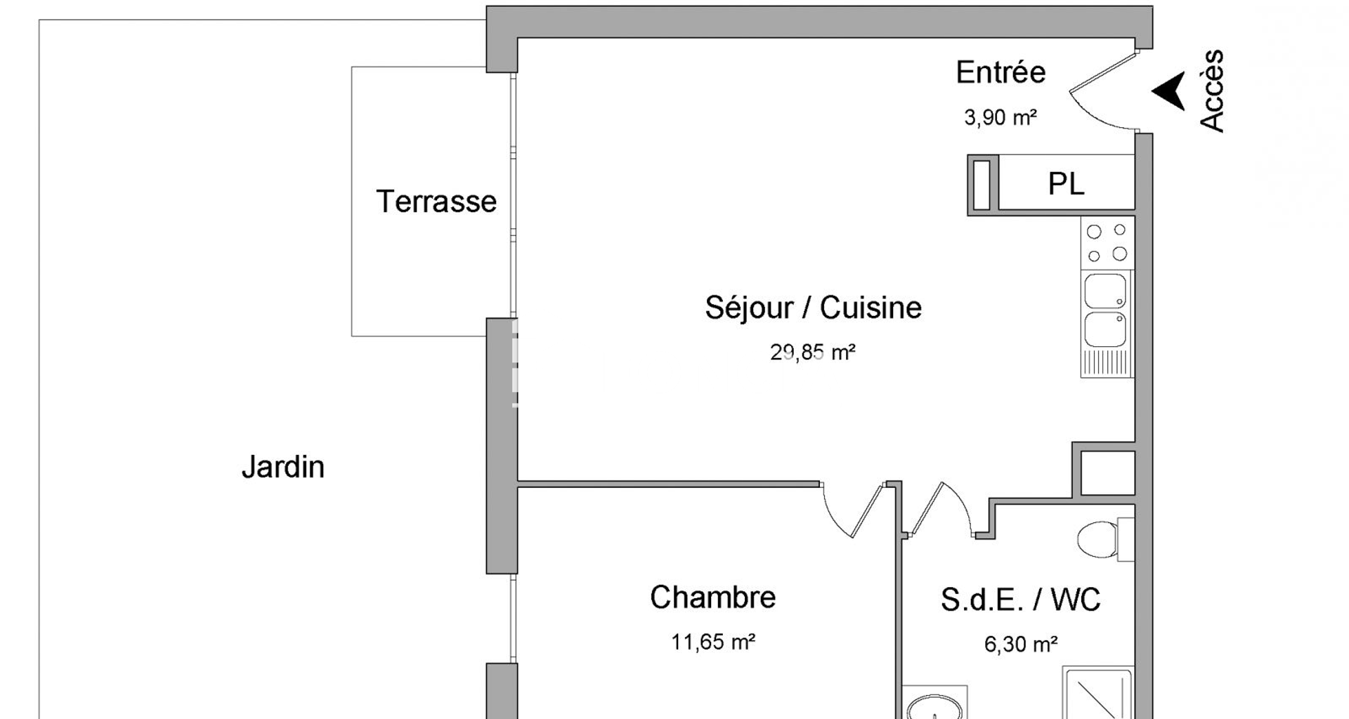 Appartement 2 pièces (51.7 m²) à louer - Canteleu (76380)