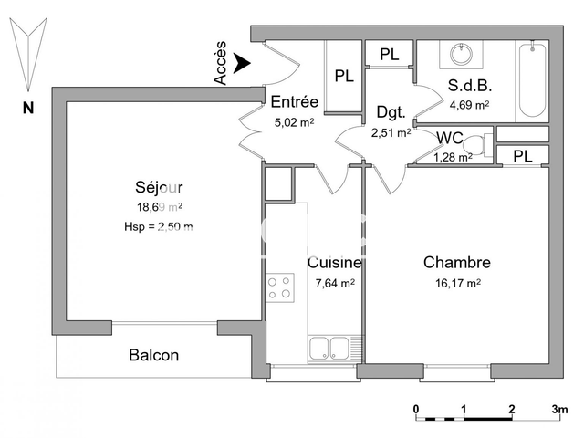 Appartement meublé 2 pièces (56 m²) à louer - ÉVreux (27000)