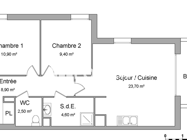 Appartement 3 pièces (60 m²) à louer - Gisors (27140)