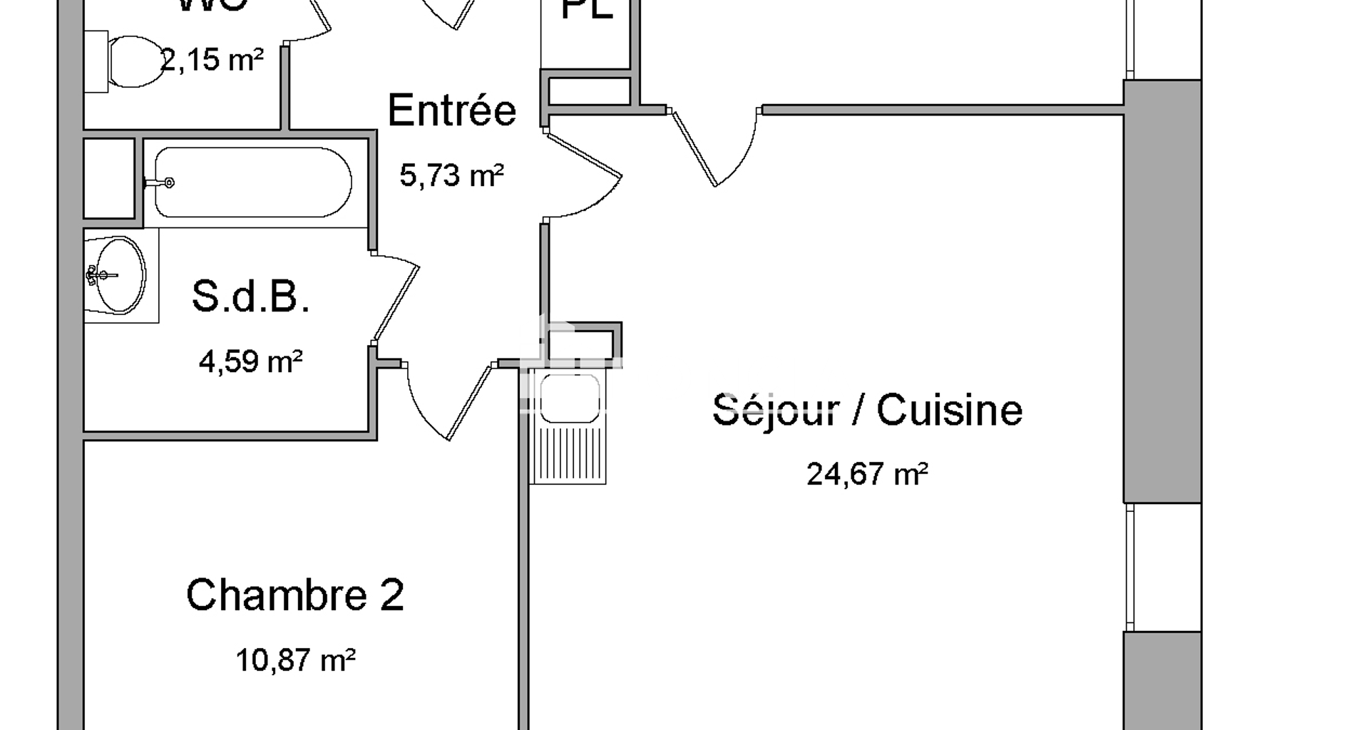 Appartement 3 pièces (59.32 m²) à louer - Beaumont-sur-oise (95260)