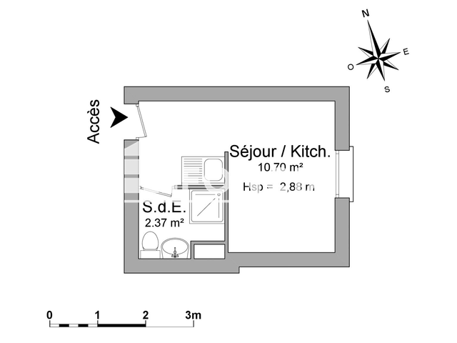 Studio (13.07 m²) à louer - Amiens (80000)