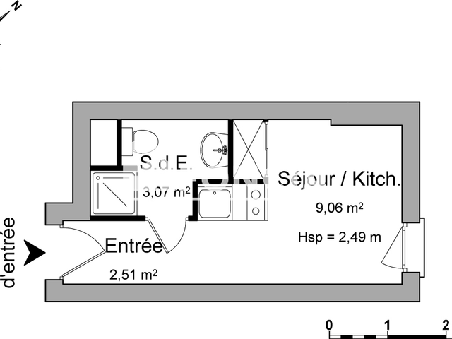 Studio (14.64 m²) à louer - Le Havre (76600)