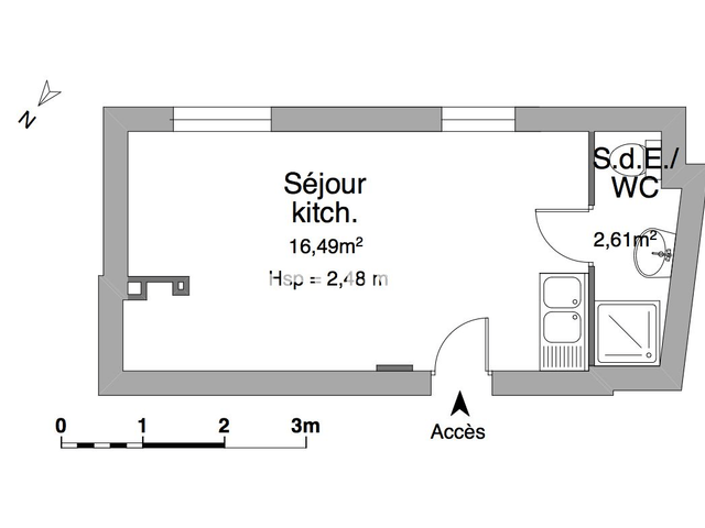 Studio (19.1 m²) à louer - Sceaux (92330)