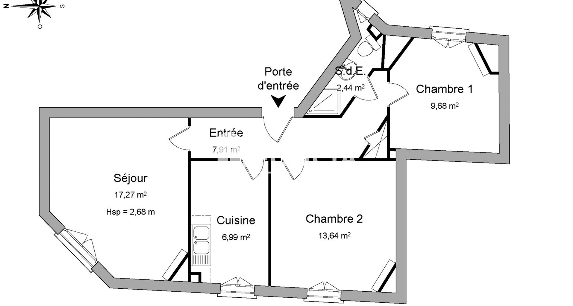 Appartement 3 pièces (57.93 m²) à louer - Cormeilles-en-parisis (95240)