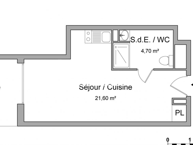 Studio (26.3 m²) à louer - Juvignac (34990)