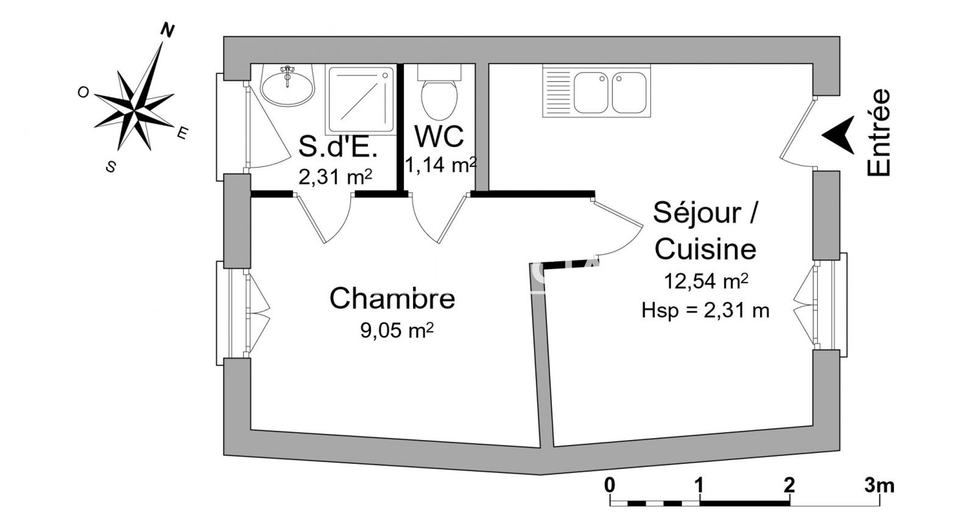 Studio (25.04 m²) à louer - Le Thillay (95500)