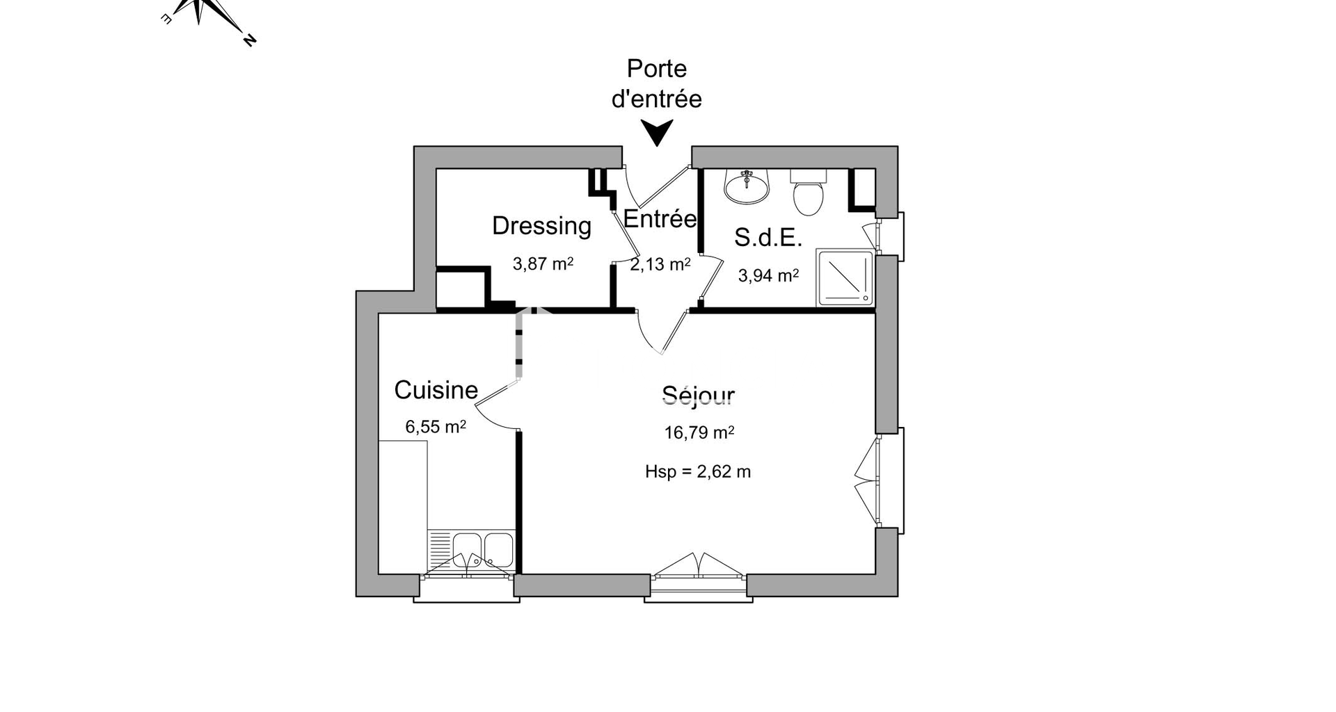 Studio (33.28 m²) à louer - Fontenay-aux-roses (92260)