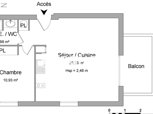 Appartement 2 pièces (43.71 m²) à louer - Vidauban (83550)