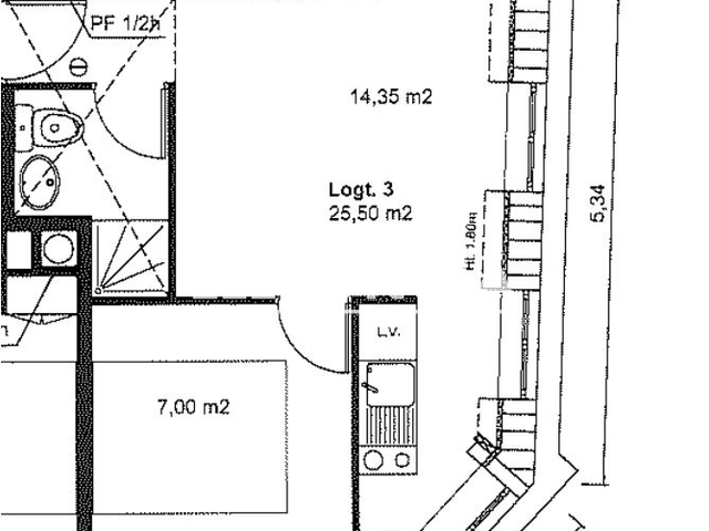 Appartement meublé 2 pièces (25.5 m²) à louer - Roubaix (59100)