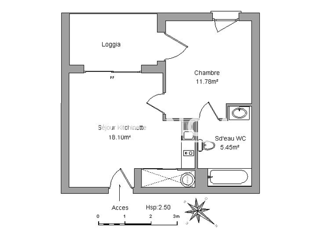 Appartement 2 pièces (35.33 m²) à louer - Grans (13450)