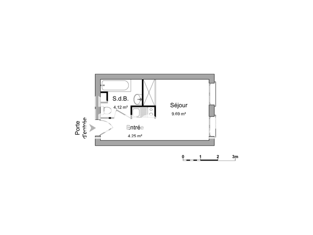 Studio (18.06 m²) à louer - Bordeaux (33000)