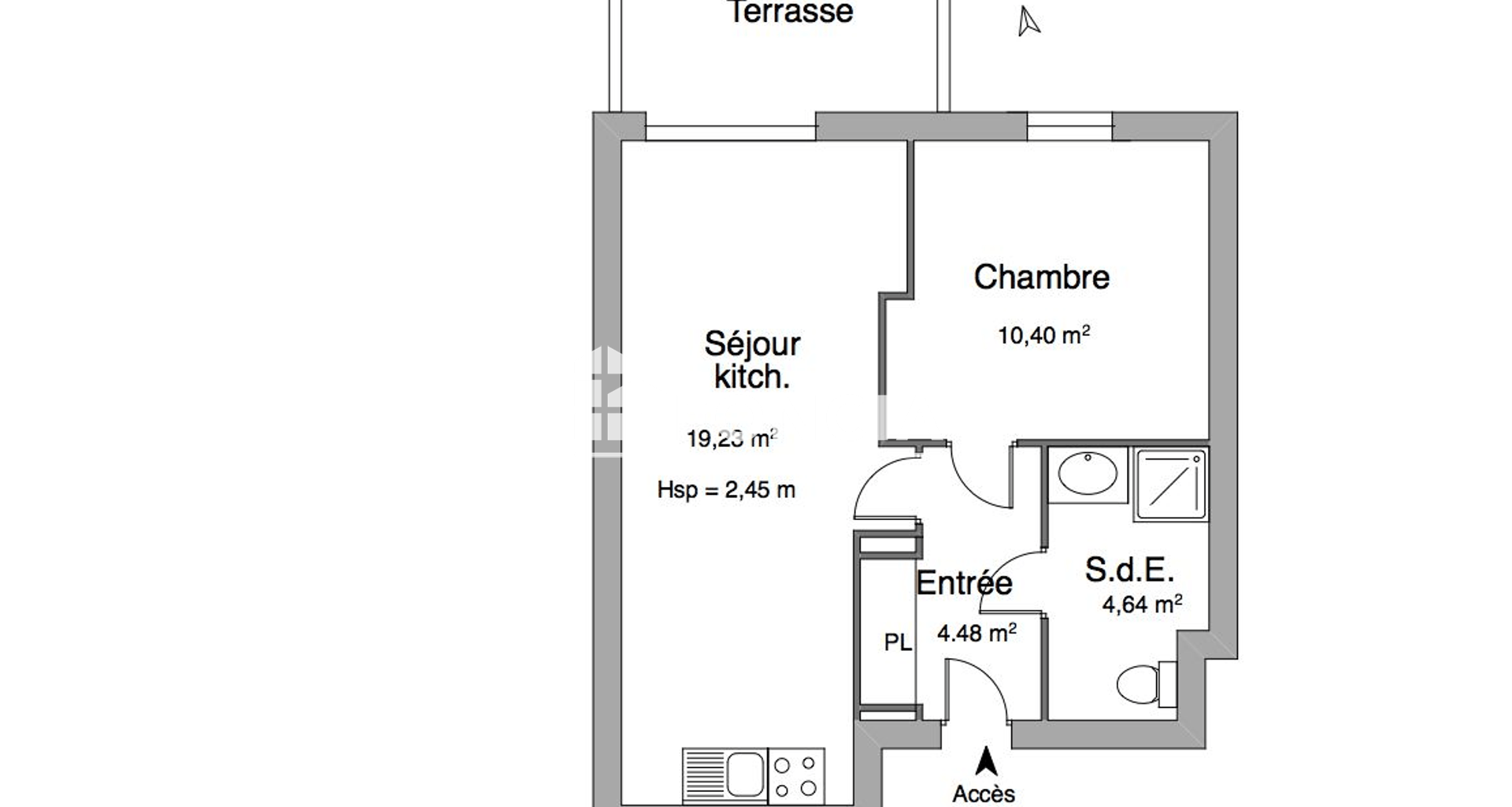 Appartement 2 pièces (38.75 m²) à louer - Saint-jory (31790)