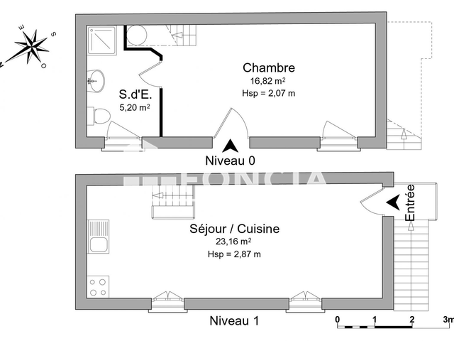 Maison 2 pièces (45.18 m²) à louer - Bordeaux (33100)