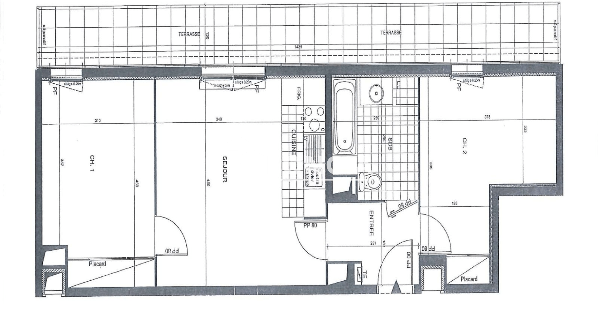 Appartement 3 pièces (55.7 m²) à louer - Cergy (95000)