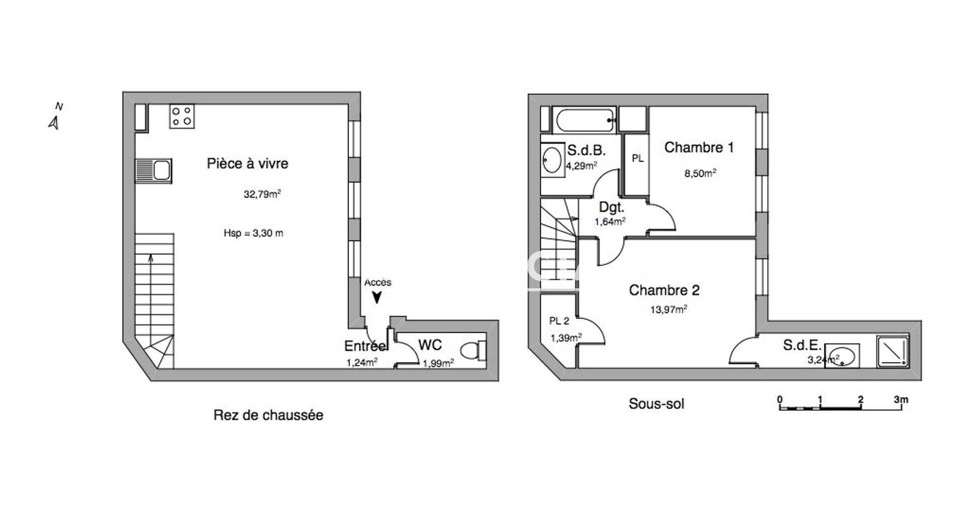 Appartement 3 pièces (69.72 m²) à louer - Bordeaux (33000)