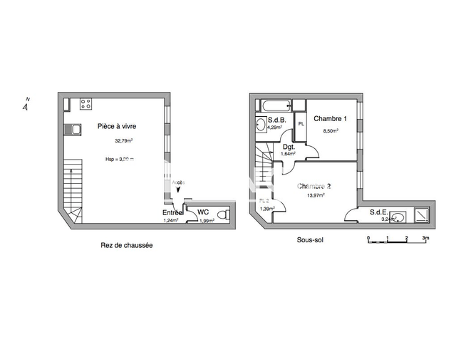 Appartement 3 pièces (69.72 m²) à louer - Bordeaux (33000)