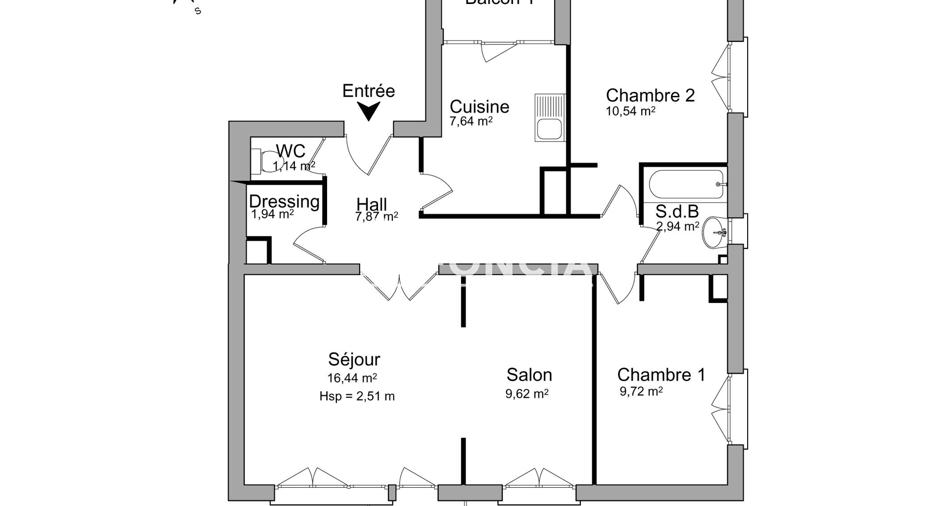 Appartement 4 pièces (67.85 m²) à louer - Le Plessis-trévise (94420)
