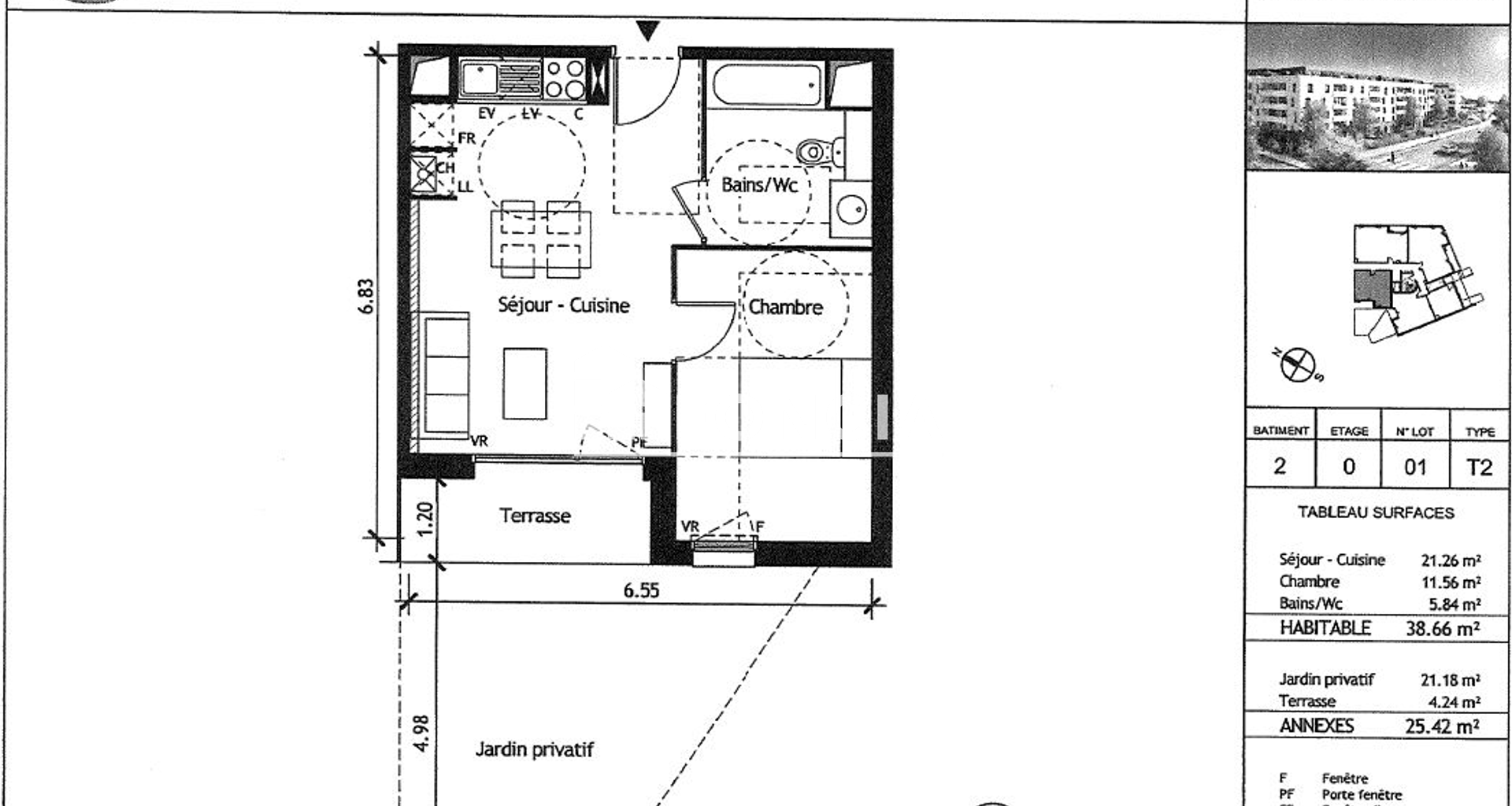 Appartement 2 pièces (38.66 m²) à louer - Toulouse 3ᵉ (31300)