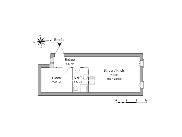 Studio (32.52 m²) à louer - Vallauris (06220)