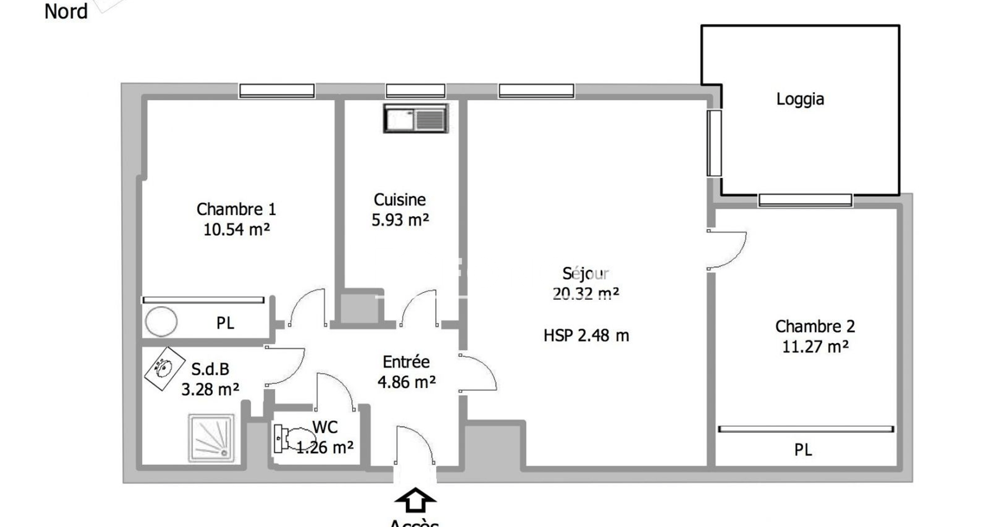 Appartement 3 pièces (57.45 m²) à louer - Dammarie-les-lys (77190)
