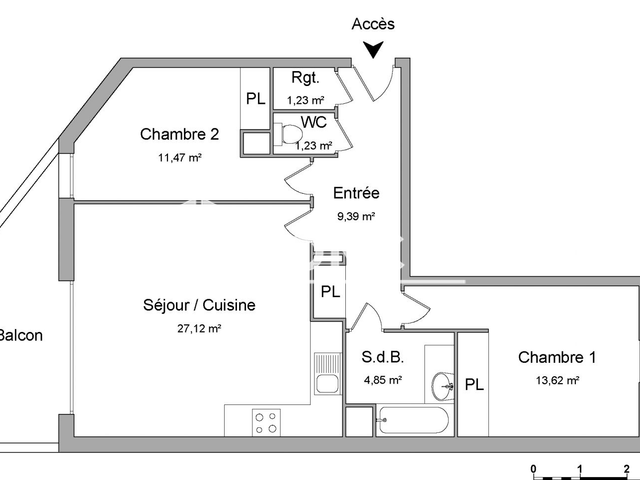 Appartement 3 pièces (68.81 m²) à louer - Castanet Tolosan (31320)
