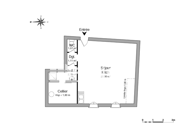 Studio (35.98 m²) à louer - Bordeaux (33000)