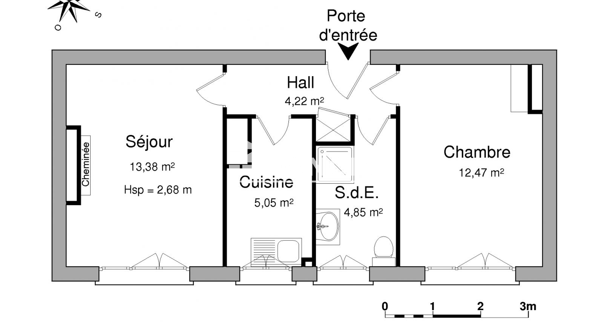 Appartement 2 pièces (39.97 m²) à louer - Mantes-la-jolie (78200)