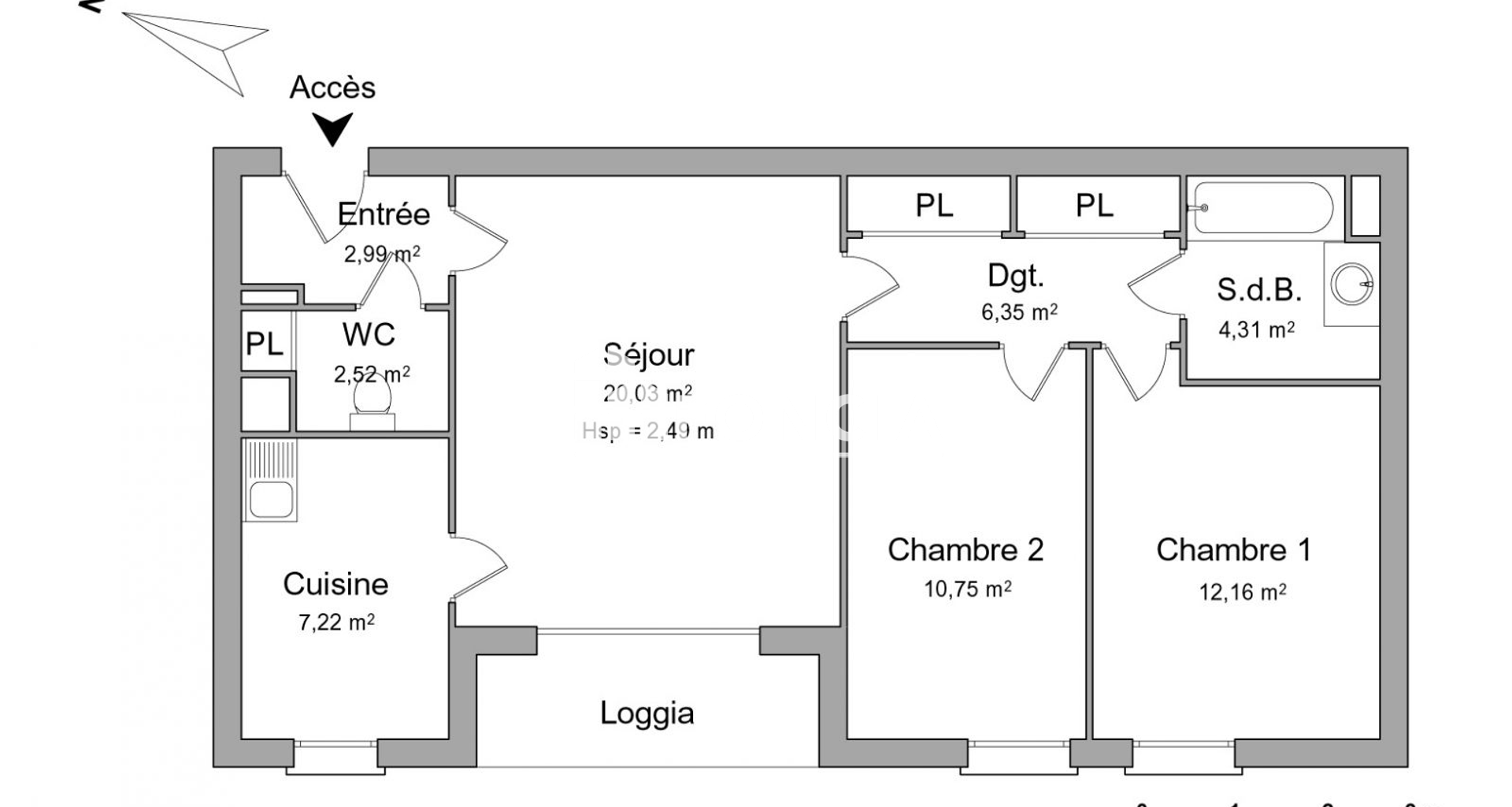 Appartement 3 pièces (66.33 m²) à louer - Coulommiers (77120)