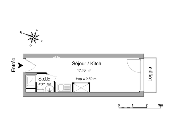 Studio (19.26 m²) à louer - Vannes (56000)