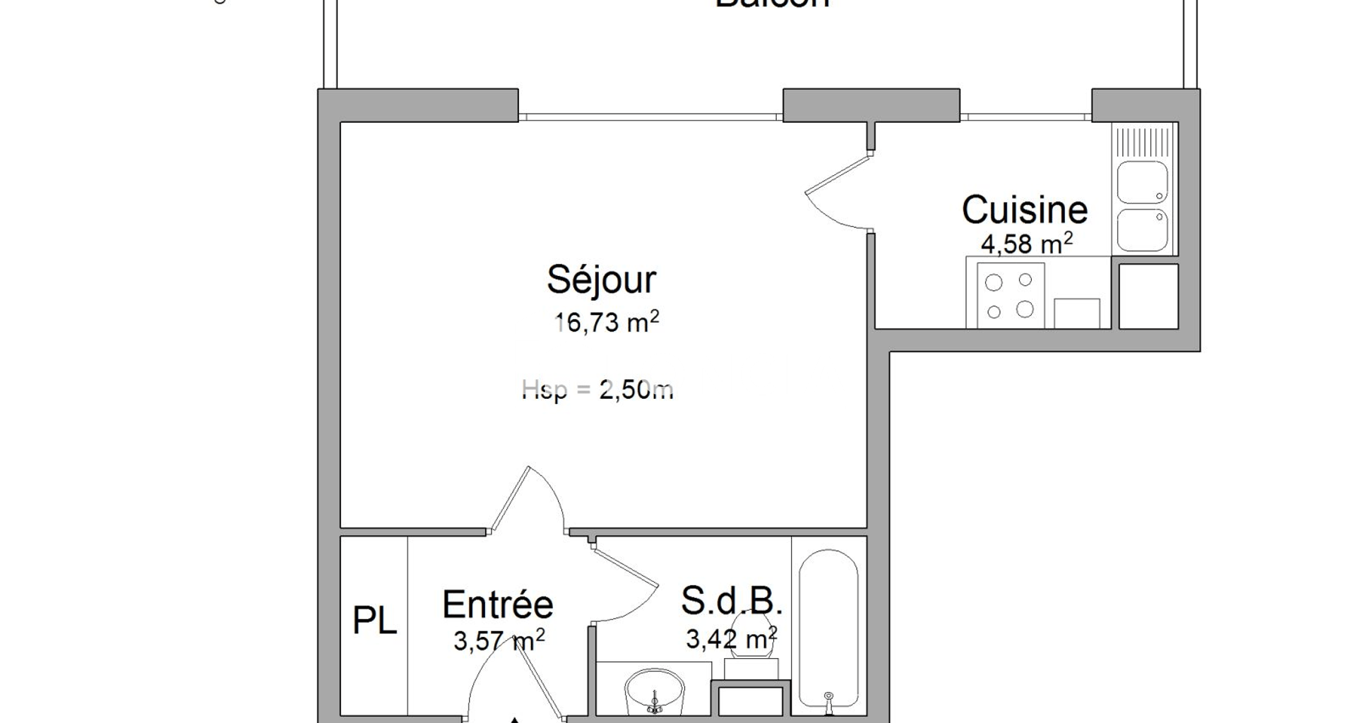Studio (28.3 m²) à louer - Talence (33400)