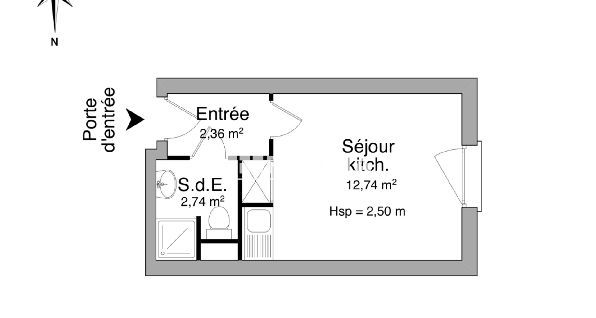 Studio (17.84 m²) à louer - Cergy (95000)