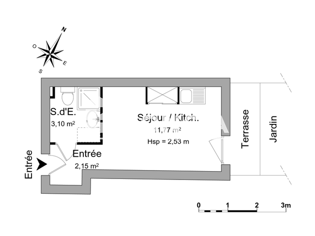 Studio (17.02 m²) à louer - Antibes (06600)