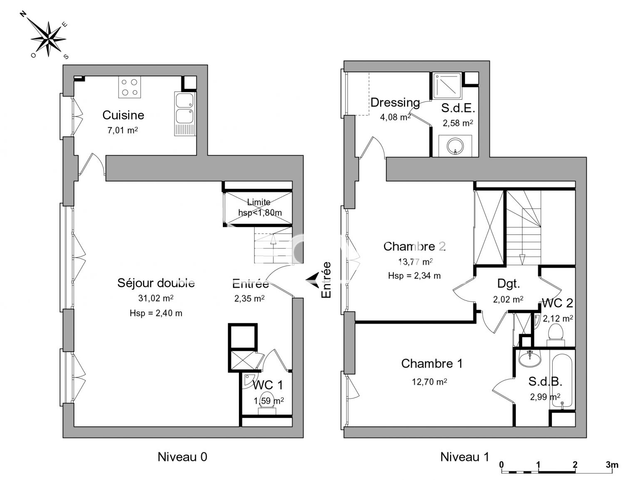 Appartement 3 pièces (82.23 m²) à louer - Bordeaux (33000)