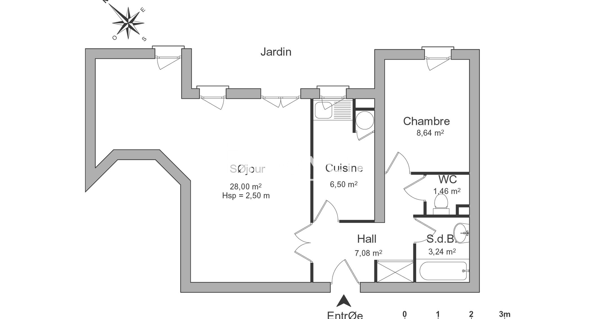 Appartement 2 pièces (54.92 m²) à louer - Draveil (91210)