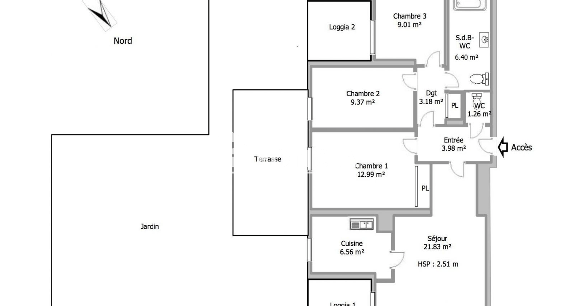 Appartement 4 pièces (74.58 m²) à louer - Lieusaint (77127)