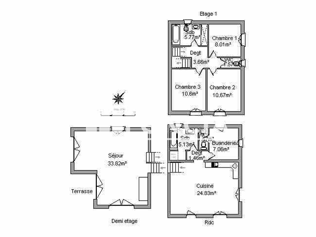 Maison 4 pièces (114.75 m²) à louer - Manosque (04100)