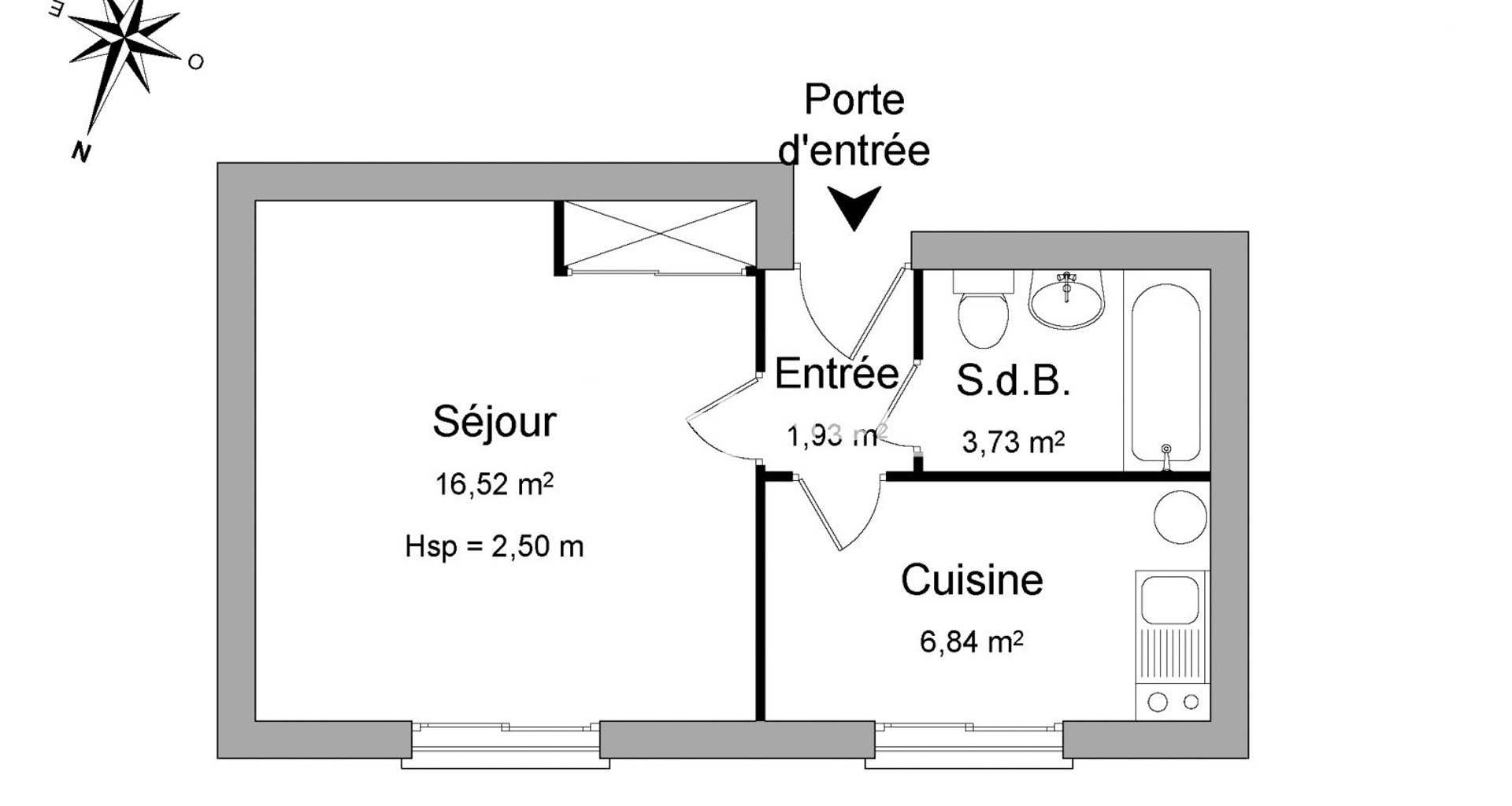 Studio (29.02 m²) à louer - Evry (91000)