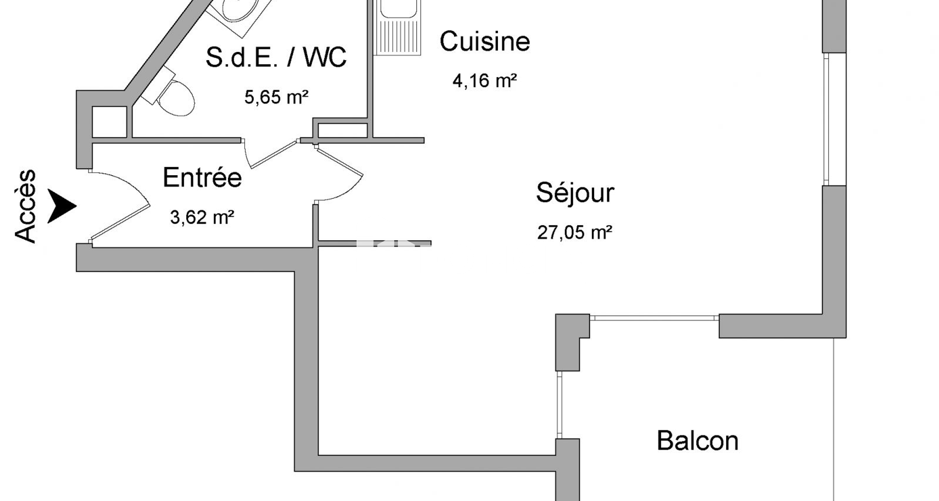 Studio (40.48 m²) à louer - Jouy-le-moutier (95280)