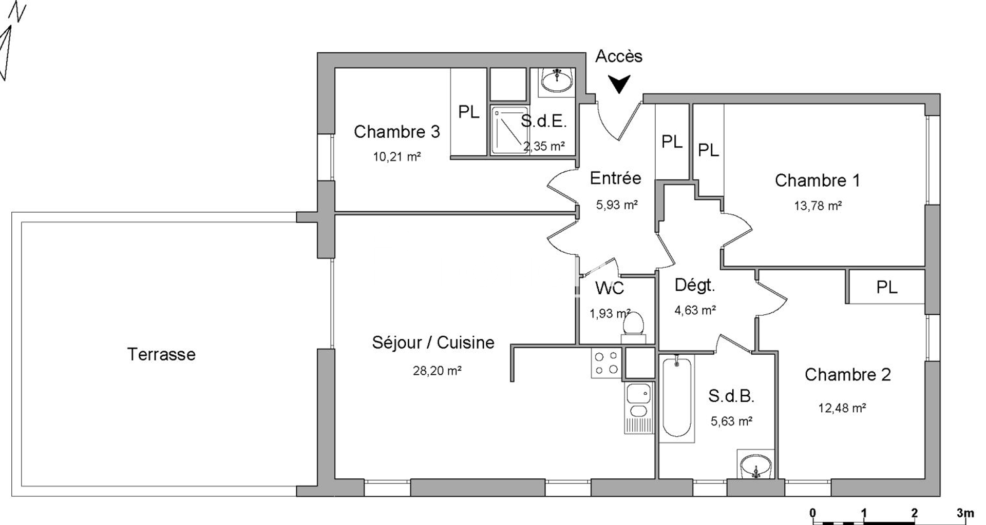 Appartement 4 pièces (85.14 m²) à louer - Neuilly-sur-marne (93330)