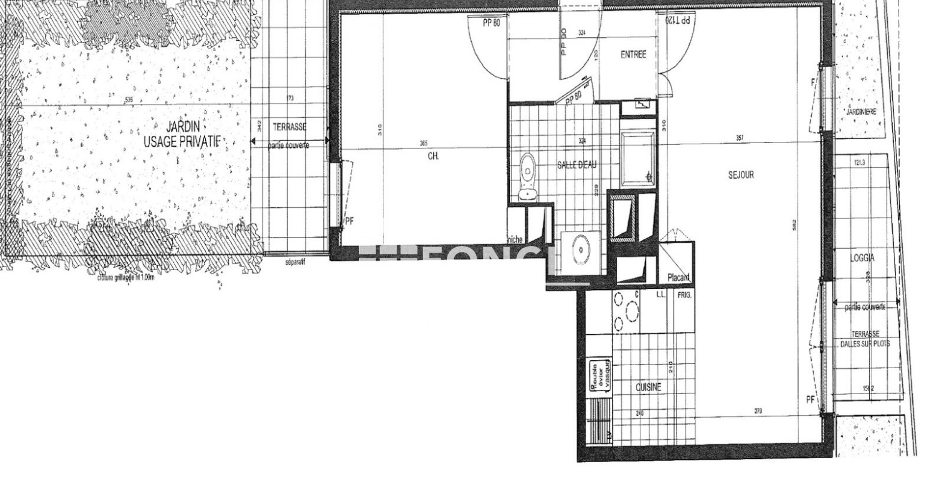 Appartement 2 pièces (44.71 m²) à louer - Cergy (95000)